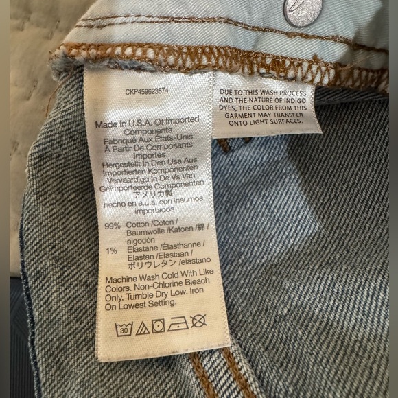 Madewell Mid Rise Perfect Vintage rough hem Jeans. Size 26 GUC. - Picture 9 of 13